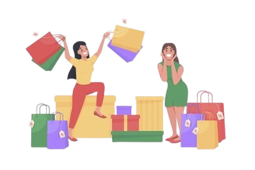 Happy seller